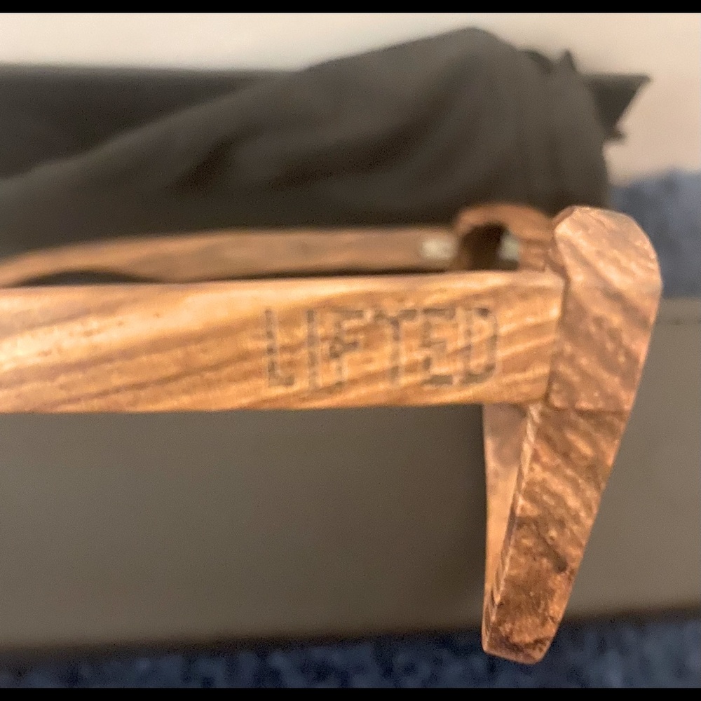 Lifted Wood frame sunglasses. Never been worn, New without tags.W3010, CAT-3